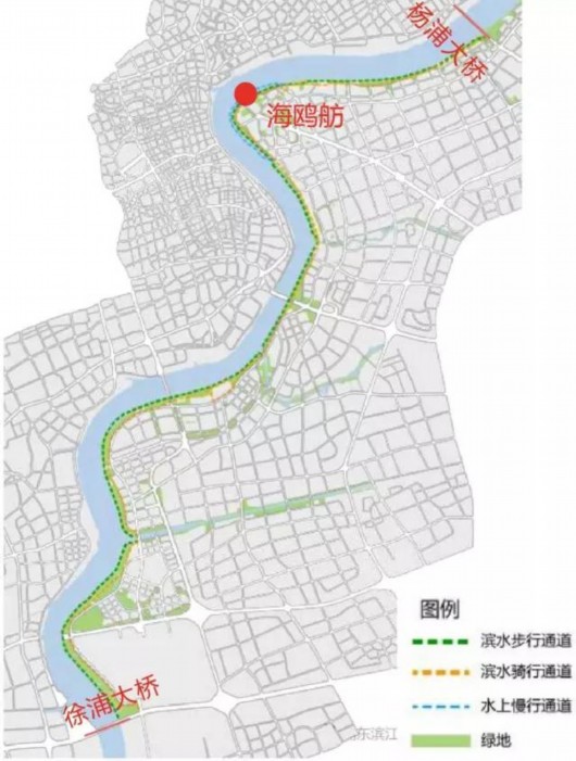 黄浦江东岸21公里2017年将贯通 将建两条沿江步道