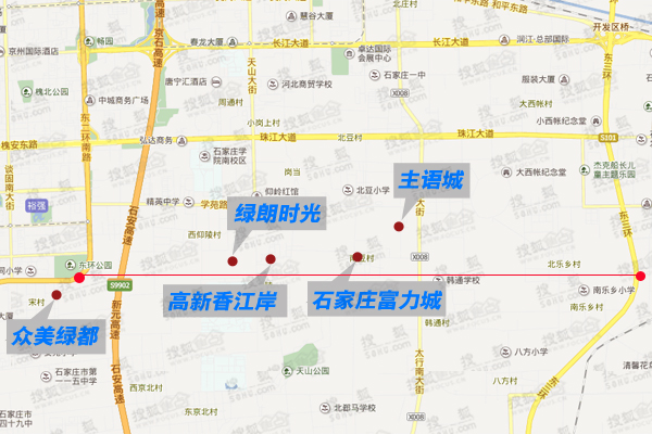 石家庄南二环东延将征地拆迁 占地涉及5个城中村