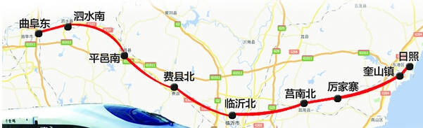 与京沪高铁及规划建设的京九客专连接,西端与在建的郑徐客运专线连接