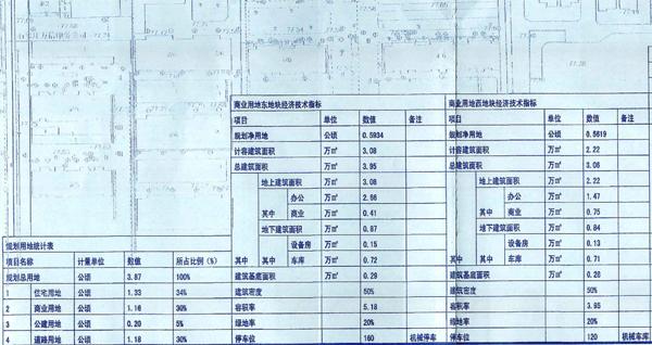 技术经济指标_技术经济指标-曝石家庄天山大街旁1项目规划调整 占地218.61亩(2)