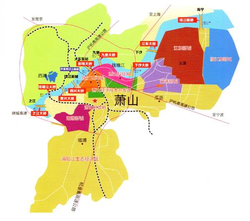 7平方公里,是萧山城区结构的重要区域.