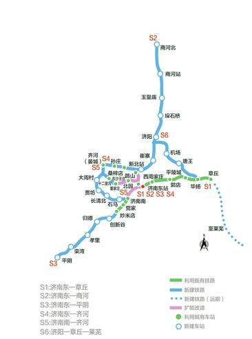 济南6条s线市域铁路规划公布 新北站有望建在济阳