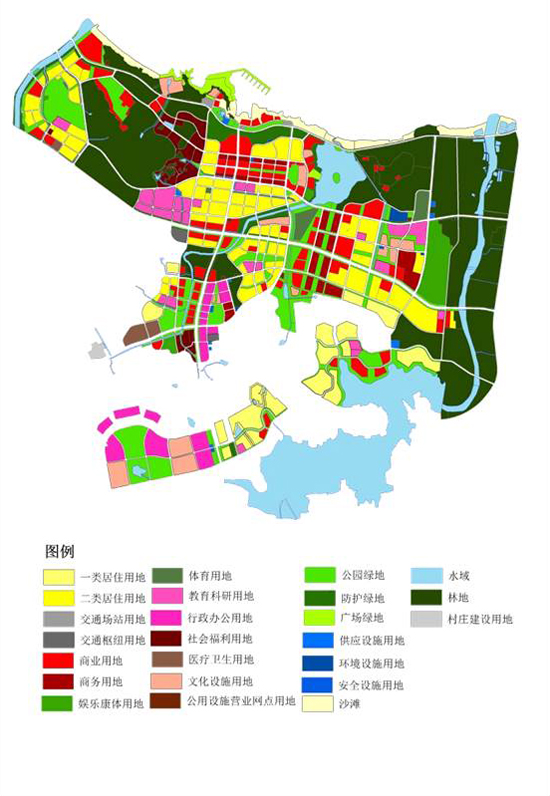 东部滨海新城规划图