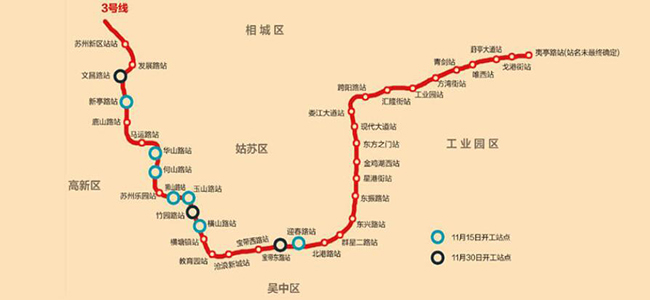 轨交3号线37站全面开建 细数新区必涨邻铁盘