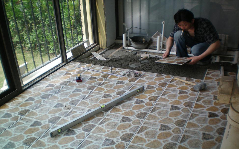 瓷砖铺贴流程