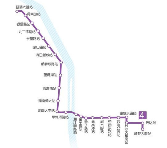 长沙地铁4号线汉王陵公园站率先完成车站主体施工