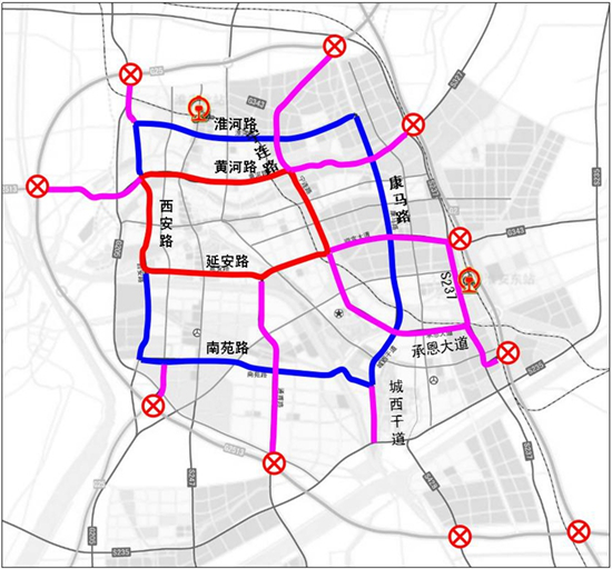 近日淮安市规划局网站公布了《淮安快速路网规划》批后公示,从批文中