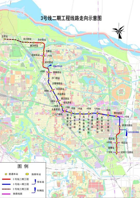 郑州11条地铁线路规划图 未来将通达全城