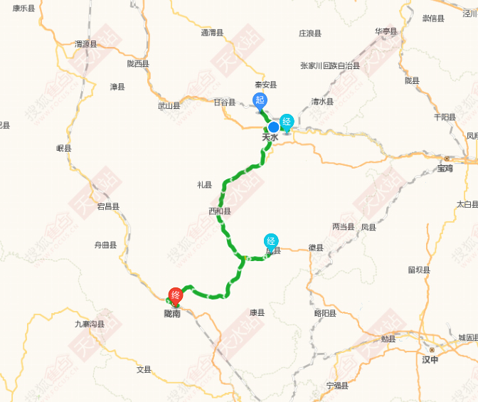 天水—武都铁路将经过成县与陇南站相接,然后沿着兰渝铁路线,经过四川