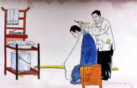 "有钱没钱,剃头过年"图片