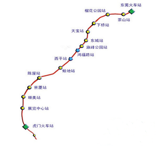 轨道交通3号线衔接,在深圳 松岗碧头站预留向东莞 长安镇海悦花园站或