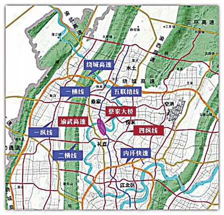 两江新区今年将新建一批道路立交 出行将更方便