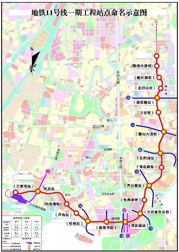 重磅!成都地铁8,9,11,17号线65个站名公布