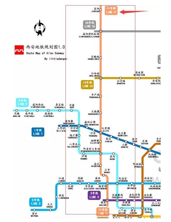 设站丨27座(均为地下站 连接丨航天基地-韦曲-高新区-沣东-沣西-咸阳