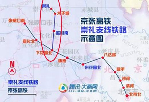 20多条城际铁路,张家口与这些地方1小时内通勤