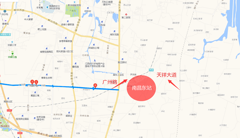南昌东站选址确定 这些盘离的比较近