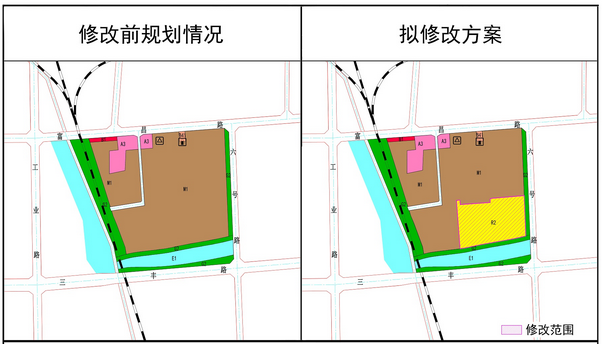 公告丨保定富昌路南98亩工业用地改为居住用地