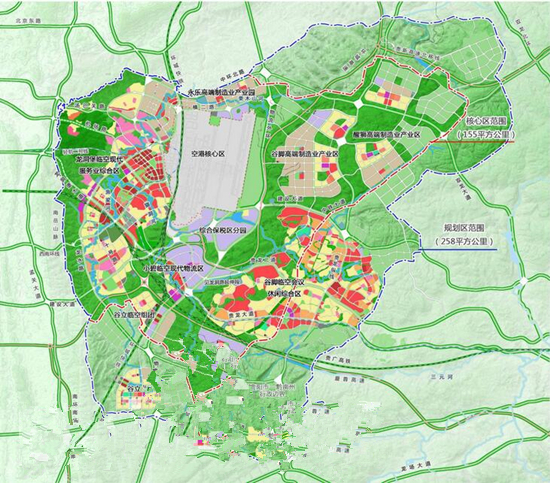 双龙航空港经济区规划图