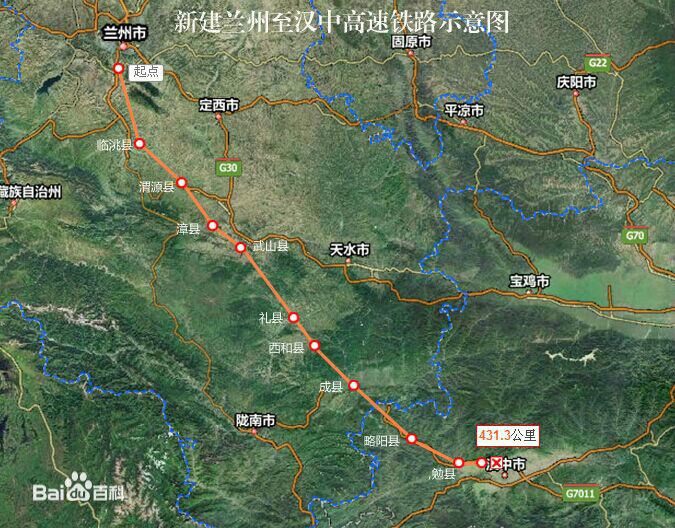 兰汉高速铁路线路图