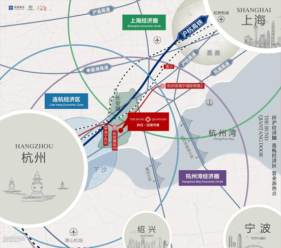 非严格地图,仅供参考 昆山嘉善之后 环沪下一站看海宁