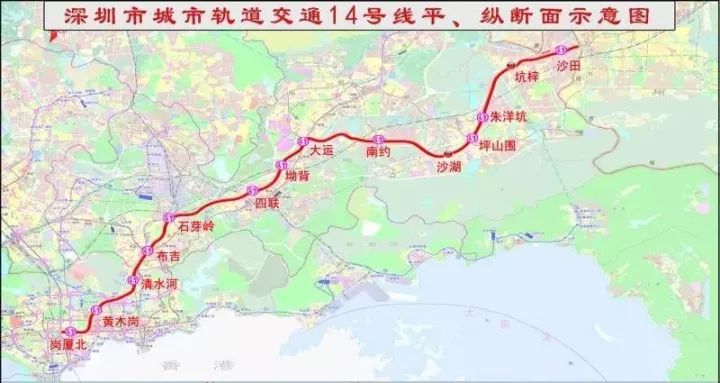 深圳地铁14号线6个站点曝光 将来200万人身家暴涨