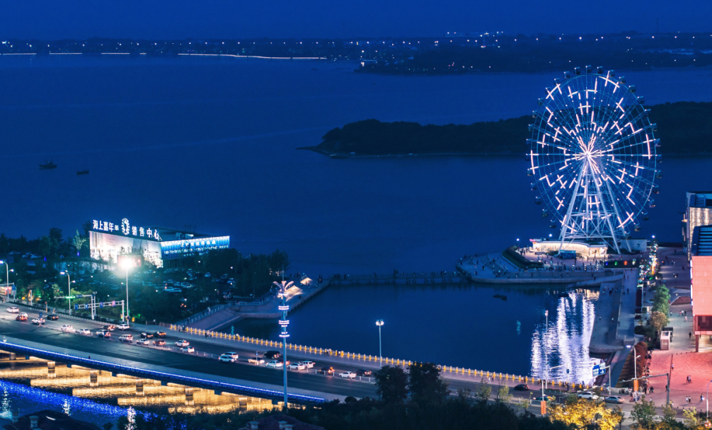 青岛西海岸新区夜景图