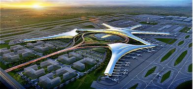 胶东国际机场 规划效果图