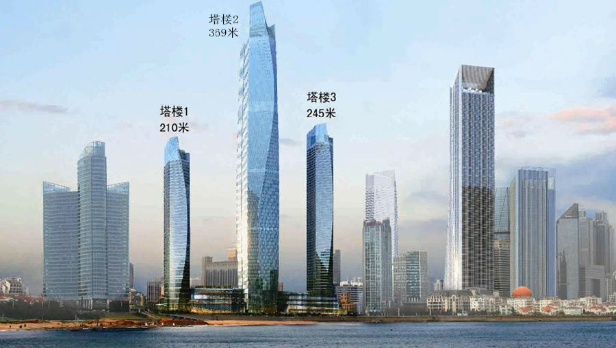 海天中心2019年崛起第一高楼-地产八卦-青岛搜狐焦点
