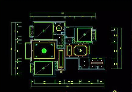 吊顶平面布置图中怎么看不到造型