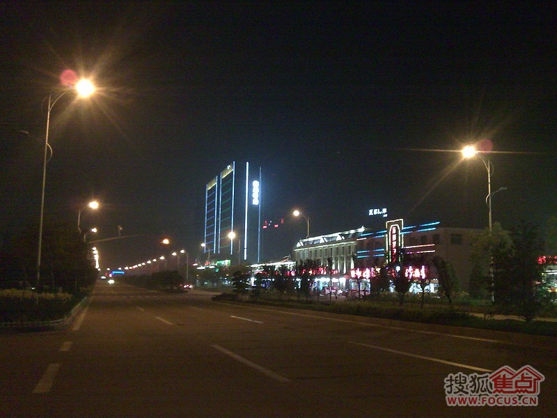 北戴河新区的滨海大道夜景-戴河新城-秦皇岛搜狐焦点