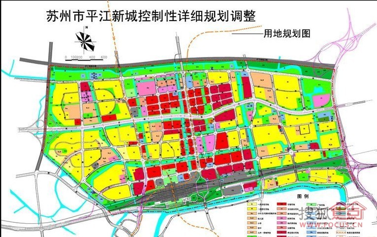 图:平江新城规划-地块规划图