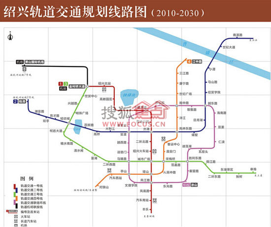 绍兴的城市轨道有望与杭州至柯桥的城铁同步建设,而远期绍兴规划中