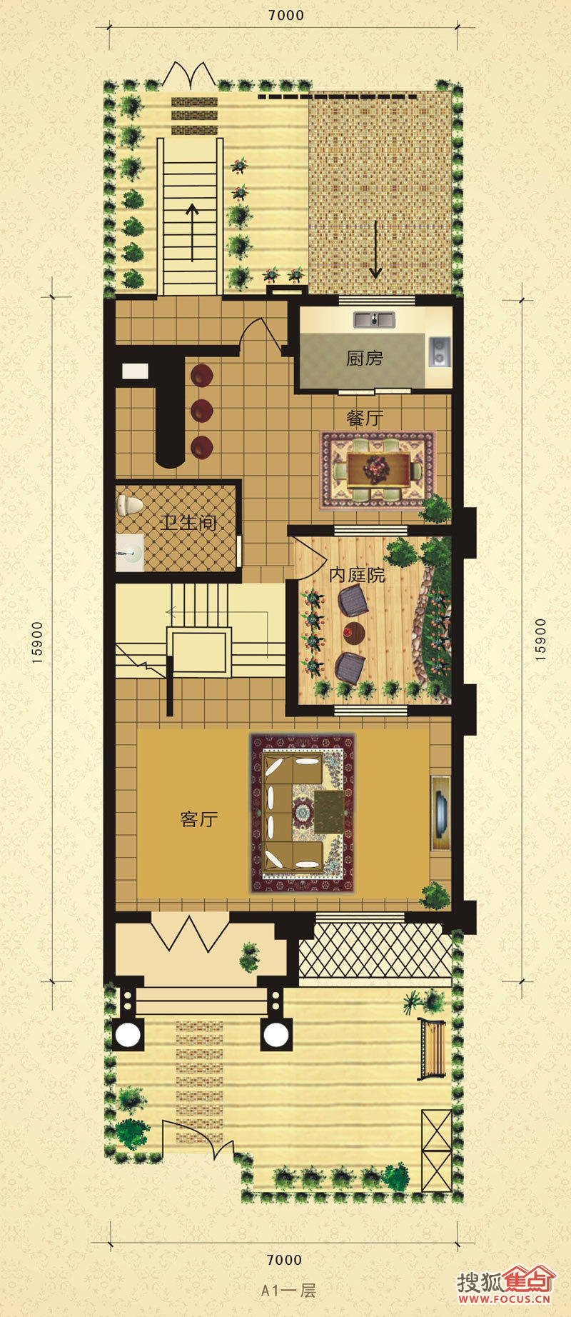 排屋255平米a1一层-0室0厅0卫-255m