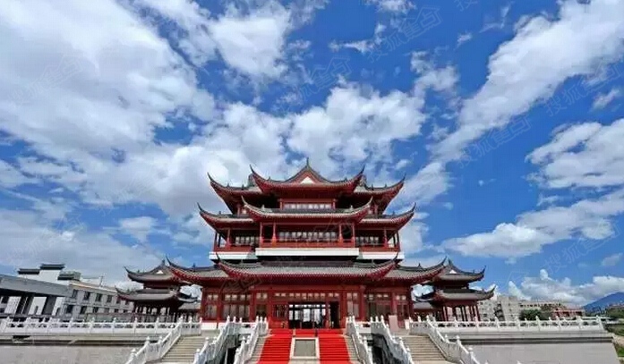 中国最大仿古集群式建筑群:深圳文博宫