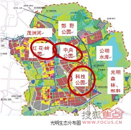 加之打造绿色生态城,吸引了大批置业者,光明新区成深圳人居迁移最后
