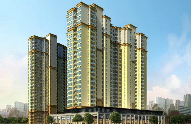 代码建筑大厦660_430网页设计住宅七彩字体图片