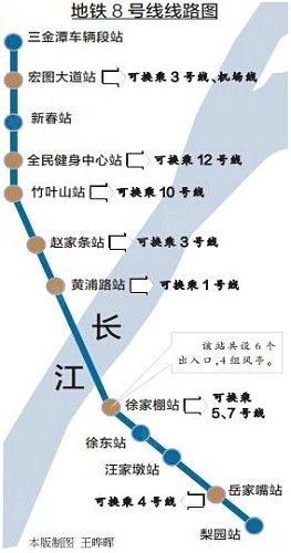 武汉地铁8号线汉口片区站点规划图公布以及周边小区