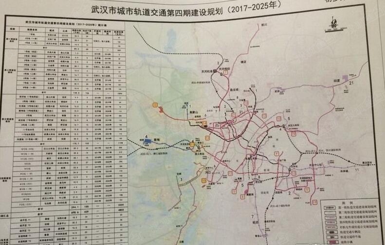武汉2025年地铁规划图图片