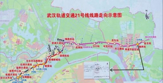这条线路将途经江岸,黄陂,新洲三个区域,并且也是武汉目前第二长的