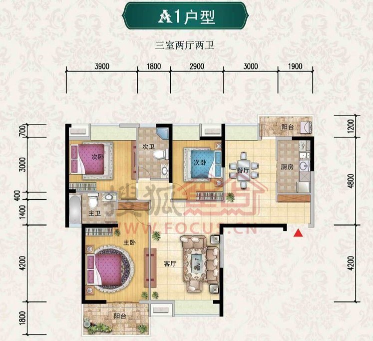 清能清江锦城楼盘户型图