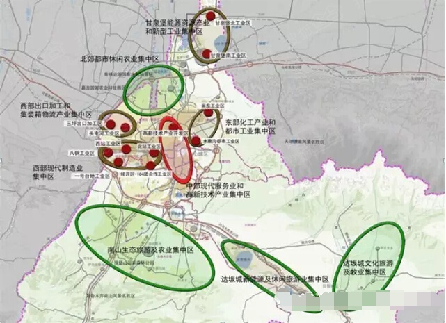 来了解下乌鲁木齐市(2014-2020)城市规划-产业分布格局