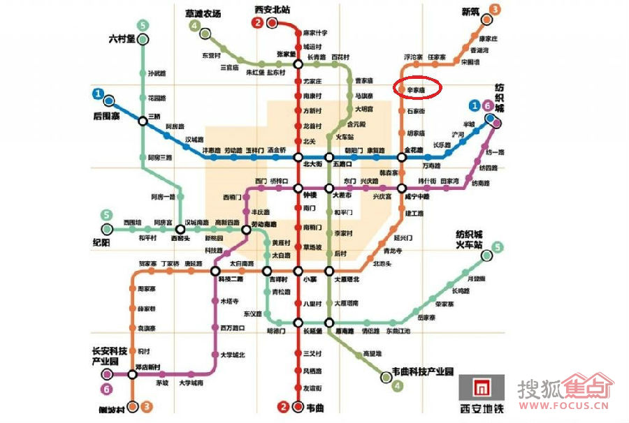 1公里的地铁三号线是西安目前已建和在建的地铁线路中最长的一段.