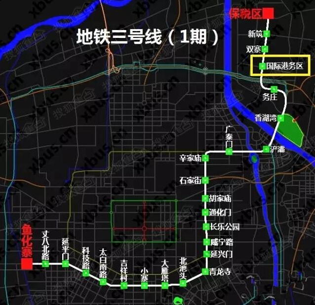 西安风景最好的地铁线   301 鱼化寨站   302 丈八北路站 303 延平门