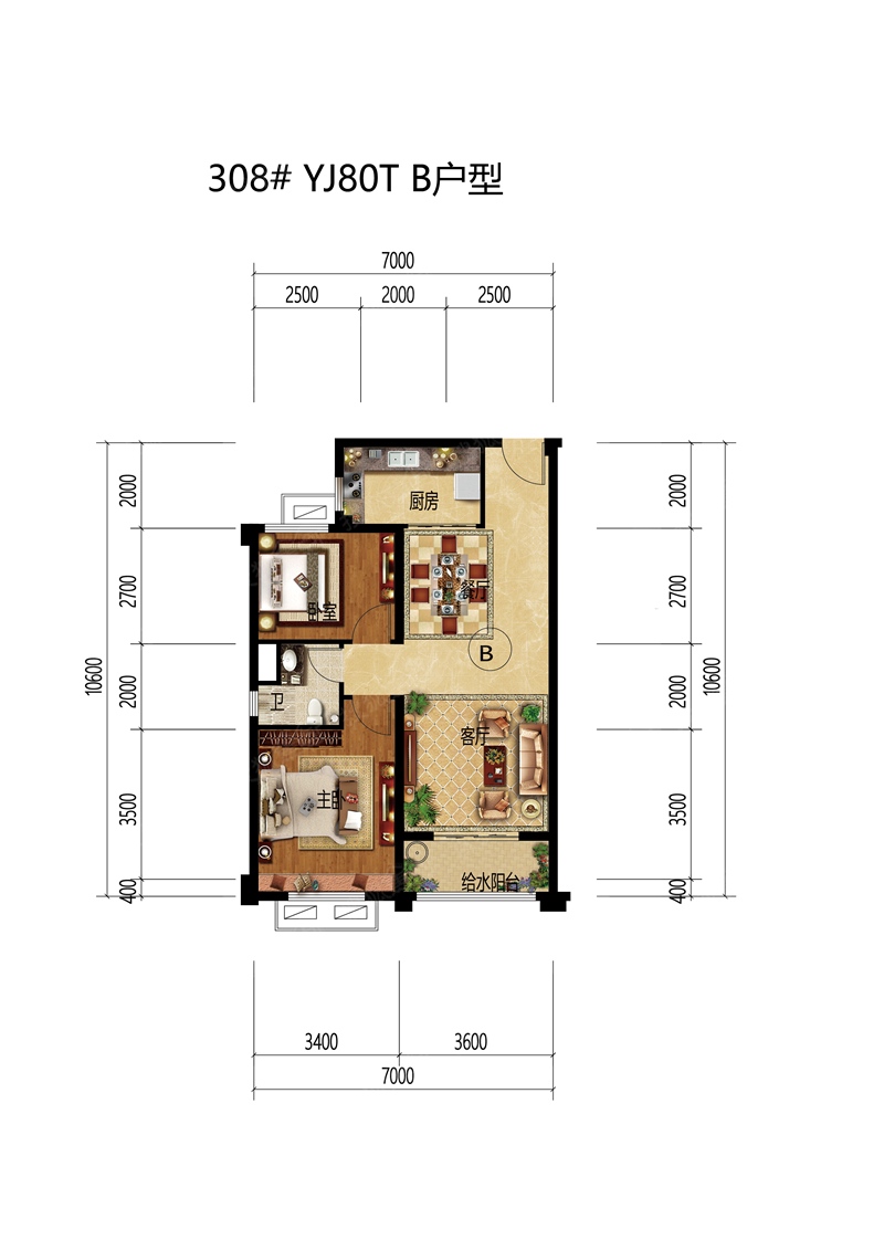 邢台碧桂园二居室yj80b_邢台碧桂园户型图-石家庄搜狐