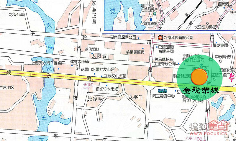 地址(位置,怎么去,怎么走):  岳阳市巴陵东路与白石岭路交汇处