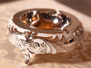 元元家居镀银金属烟灰缸