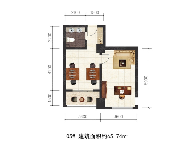 昆明盛惠园一室户型图图片