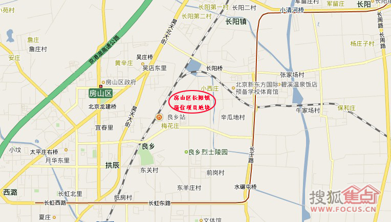 房山长阳镇地图图片