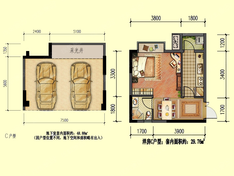 00㎡-国盛园墅户型图-重庆搜狐焦点网
