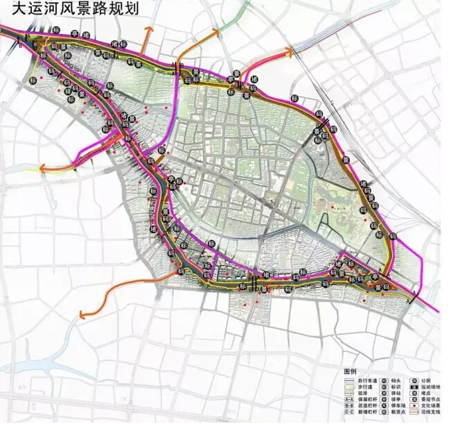 先来看下未来常州大运河规划图